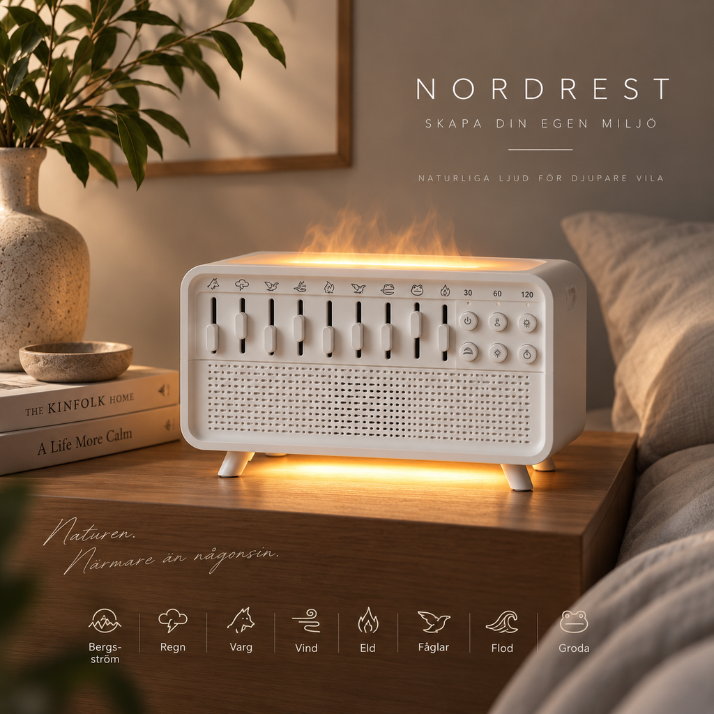 NORDREST SOVRADIO MED NATURLIGA LJUD OCH DOFTSPRIDARE